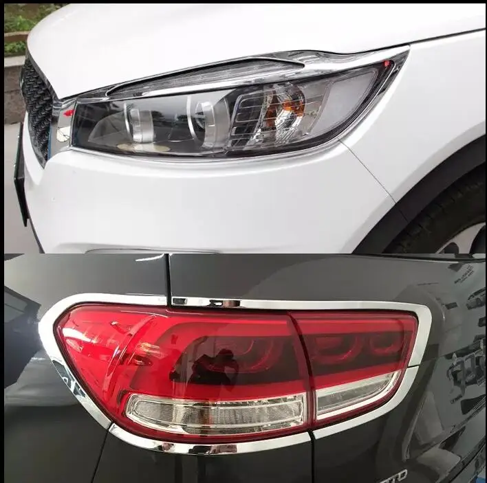 For Kia Sorento 2015 2016 ABS Chrome Front Rear Tail Lamp Cover Trim car styling accessories
For Kia Sorento 2015 2016 ABS Chrome Front Rear Tail Lamp Cover Trim car styling accessories