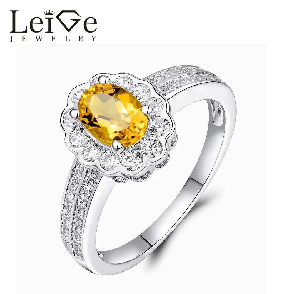 Leige Jewelry Yellow Citrine Ring Oval Cut Prong Setting Halo Gemstone 925 Sterling Silver Wedding Anniversary Rings for Women
Leige Jewelry Yellow Citrine Ring Oval Cut Prong Setting Halo Gemstone 925 Sterling Silver Wedding Anniversary Rings for Women