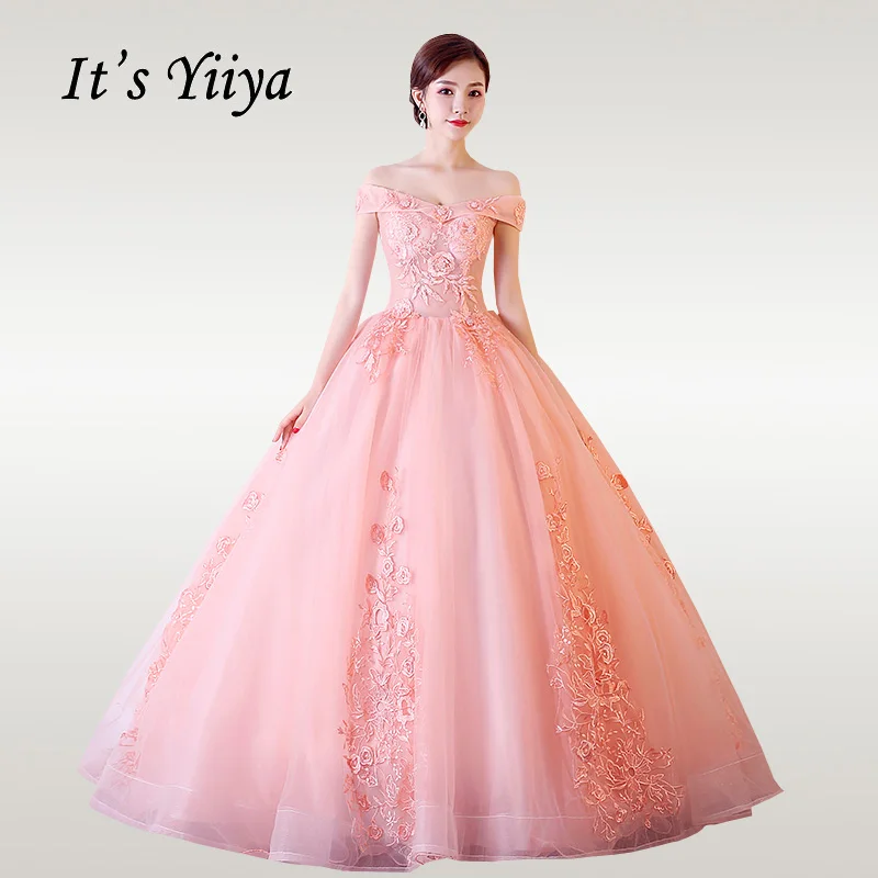 It's YiiYa Wedding Dress Elegant Boat Neck Floor Length Pink Wedding Dresses Embroidery Beading Lace Vestido de novia CH004
It's YiiYa Wedding Dress Elegant Boat Neck Floor Length Pink Wedding Dresses Embroidery Beading Lace Vestido de novia CH004