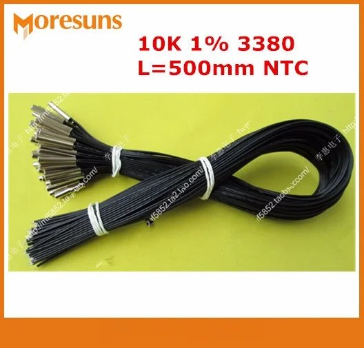 Free ship 50pcs/lot Custom Made NTC temperature sensor 10K 1% 3380 L=500mm NTC thermistor
Free ship 50pcs/lot Custom Made NTC temperature sensor 10K 1% 3380 L=500mm NTC thermistor