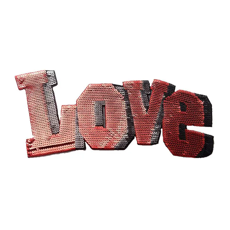 2pcs Red LOVE Sequined Patches For Clothing Iron On Patches Clothes 31.5*14cm DIY Sequins Stickers Sewing Paste Decoration
2pcs Red LOVE Sequined Patches For Clothing Iron On Patches Clothes 31.5*14cm DIY Sequins Stickers Sewing Paste Decoration