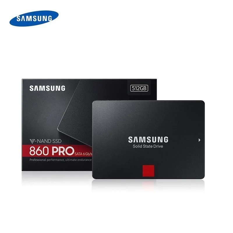 Фото Внутренний твердотельный диск SAMSUNG SSD 860 PRO 256 ГБ 512 HDD жесткий SATA 3 2 5 HHD для ноутбука