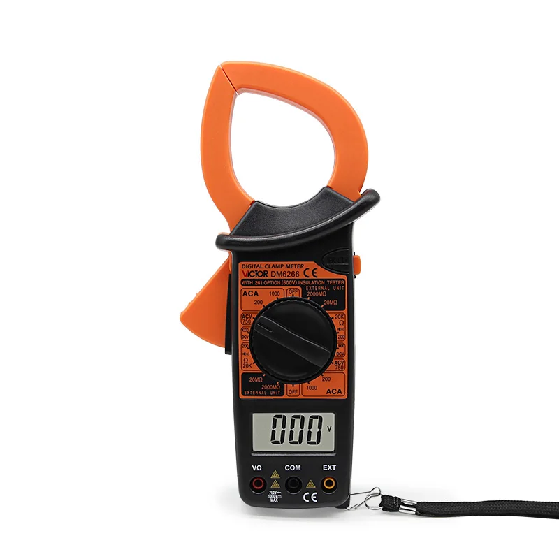 Ammeter DC/AC Voltmeter Digital Clamp Meter DM6266 Blue Gray w 2 Leads Multimeter Tester Resistane Diode Portable Machine Repair
Ammeter DC/AC Voltmeter Digital Clamp Meter DM6266 Blue Gray w 2 Leads Multimeter Tester Resistane Diode Portable Machine Repair