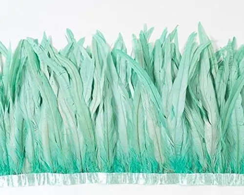 Free shipping 1 yard/lot mint green rooster coque feather trims trimming sewing on satin ribbon size range 25-45cm
Free shipping 1 yard/lot mint green rooster coque feather trims trimming sewing on satin ribbon size range 25-45cm