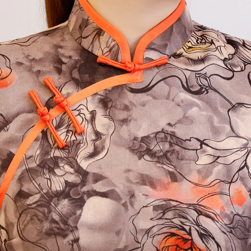 2019 Summer Shirt Vintage Chinese style Womens Mandarin Collar Blouse Lady Clothing cheongsam Short Qipao Dress Plus Size S-4XL
2019 Summer Shirt Vintage Chinese style Womens Mandarin Collar Blouse Lady Clothing cheongsam Short Qipao Dress Plus Size S-4XL