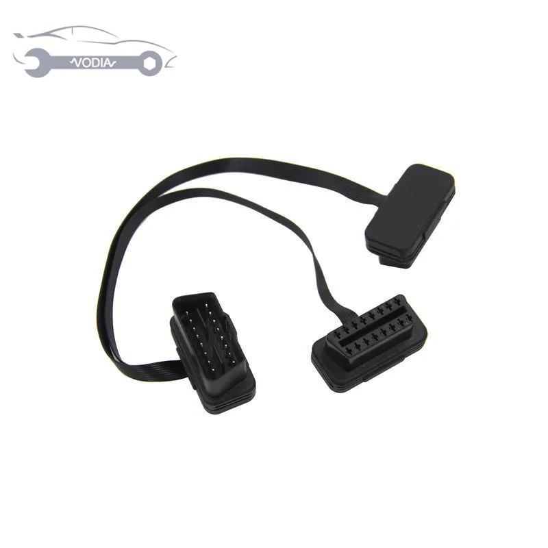 OBDII OBD2 16pin ELM327 Male To dual Female Y Splitter Elbow Extension Flat+16 pin Thin Noodle Cable OBD2 splitter OBD2 extend
OBDII OBD2 16pin ELM327 Male To dual Female Y Splitter Elbow Extension Flat+16 pin Thin Noodle Cable OBD2 splitter OBD2 extend