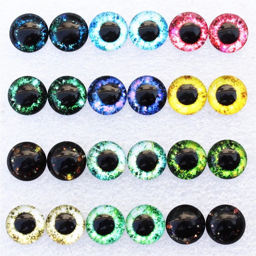 12mm Random Mixed Dragon Eyes Round Glass Cabochon Flatback Photo Dome Jewelry DIY Accessories Tray by pair 50pcs/lot K06109
12mm Random Mixed Dragon Eyes Round Glass Cabochon Flatback Photo Dome Jewelry DIY Accessories Tray by pair 50pcs/lot K06109