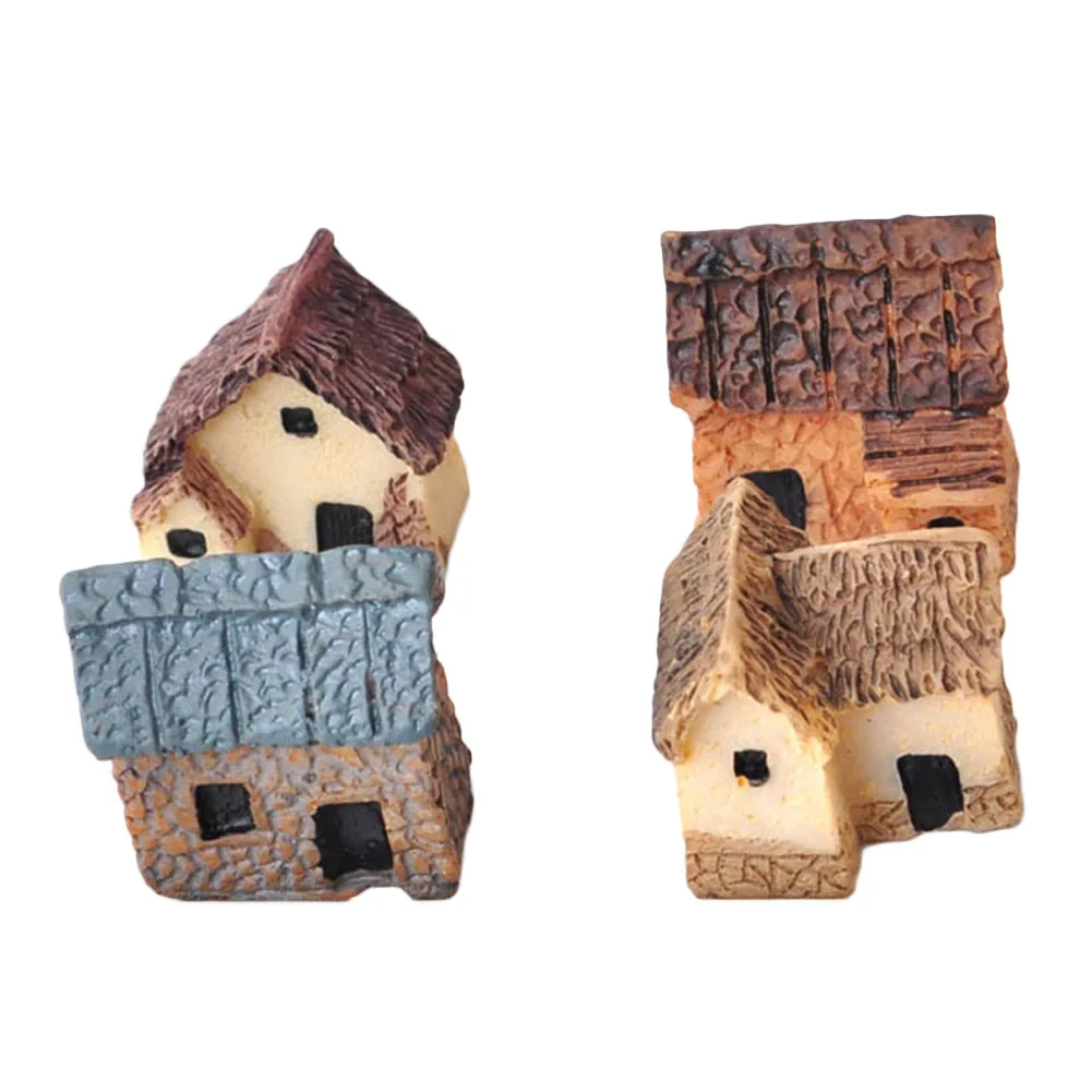 4 Pcs Cute Mini Resin House Miniature House Fairy Garden Micro Landscape Home Garden Decoration Resin Crafts
4 Pcs Cute Mini Resin House Miniature House Fairy Garden Micro Landscape Home Garden Decoration Resin Crafts