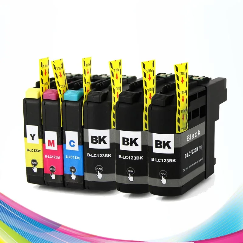CISSPLAZA 6PK LC121 LC123 ink cartridges compatible for Brother J4610DW J4710DW J6520DW J6720DW J6920DW printer full ink
CISSPLAZA 6PK LC121 LC123 ink cartridges compatible for Brother J4610DW J4710DW J6520DW J6720DW J6920DW printer full ink