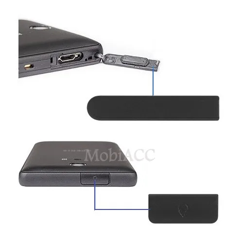 Original for Sony Xperia ZR C5502 C5503 USB Charging Port Cover Flap + Headphone Jack Dust Plug Waterproof Flap Replacement
Original for Sony Xperia ZR C5502 C5503 USB Charging Port Cover Flap + Headphone Jack Dust Plug Waterproof Flap Replacement