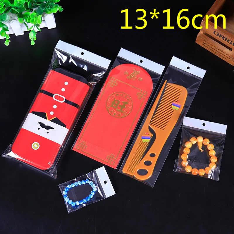 Wholesale 200Pcs 13*16cm Clear Self Adhesive Seal Plastic Bags OPP Poly Bags Retail Storage Packaging Package Bag W/ Hang Hole
Wholesale 200Pcs 13*16cm Clear Self Adhesive Seal Plastic Bags OPP Poly Bags Retail Storage Packaging Package Bag W/ Hang Hole