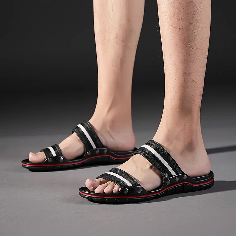 2019 Summer men's Slippers leisure Beach slides cow genuine leather Non-slip sandals fashion patchwork man causal black shoes
2019 Summer men's Slippers leisure Beach slides cow genuine leather Non-slip sandals fashion patchwork man causal black shoes