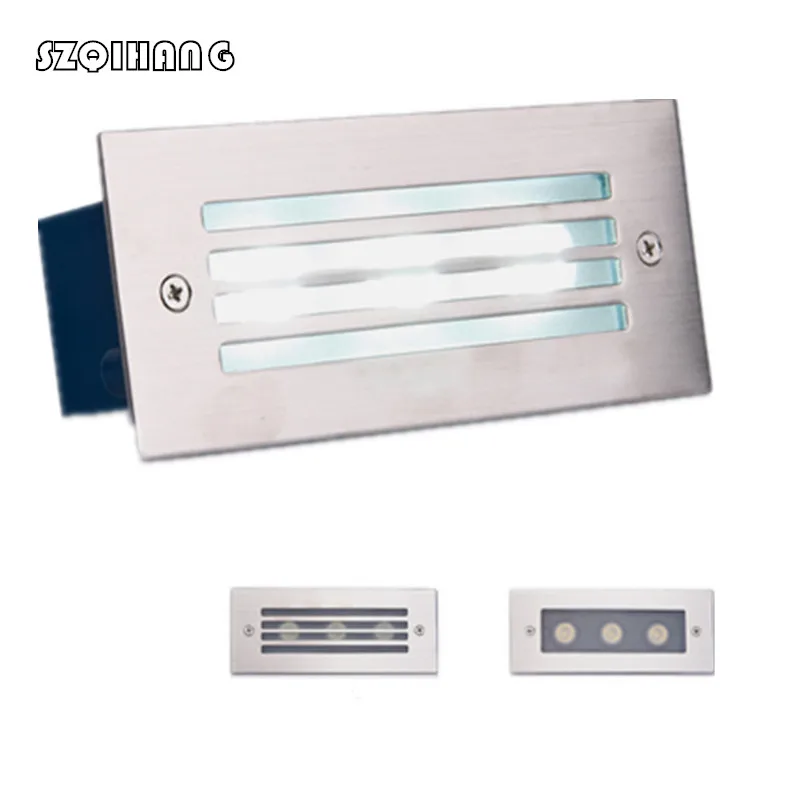 Free Shipping LED Waterproof IP68 LED Footlight Outdoor 12V/85-265V 9W LED Stairs Recessed Wall Light 3x3w LED Step Lamp
Free Shipping LED Waterproof IP68 LED Footlight Outdoor 12V/85-265V 9W LED Stairs Recessed Wall Light 3x3w LED Step Lamp