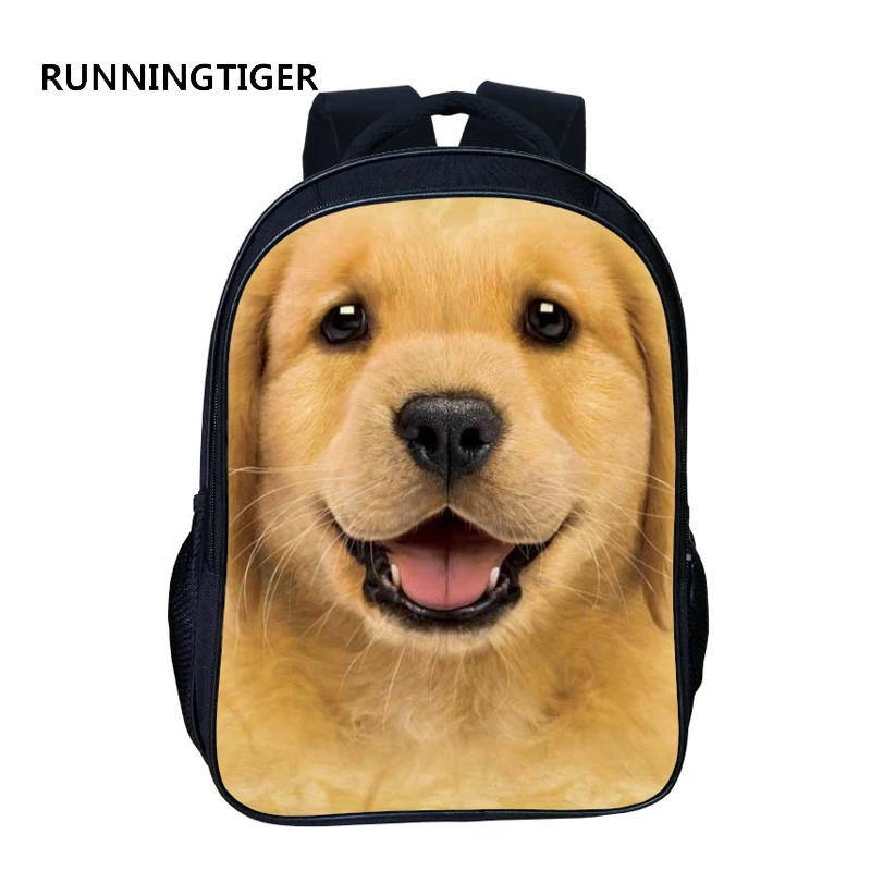 RUNNINGTIGER школьные сумки с принтом животных 16 дюймов рюкзак для девочек и мальчиков