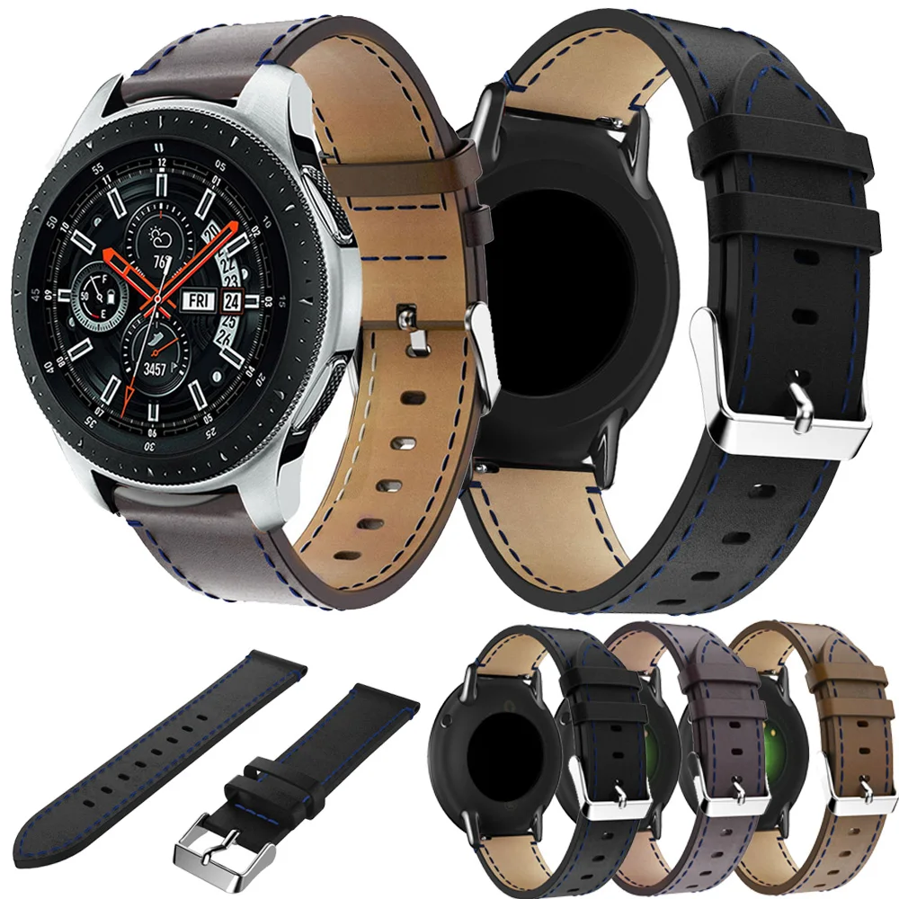 Классические Смарт-часы Samsung Gear S3 Frontier деловой ремешок из натуральной кожи
