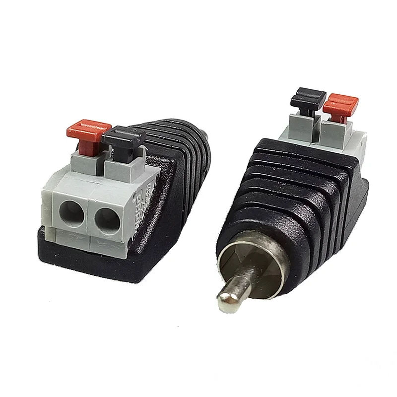 100PCS RCA AV Balun Connector RCA Male/Female AV Screw 2 Poles Terminal Pressed Type CAT5 to CCTV Camera Video AV Terminal Block
100PCS RCA AV Balun Connector RCA Male/Female AV Screw 2 Poles Terminal Pressed Type CAT5 to CCTV Camera Video AV Terminal Block
