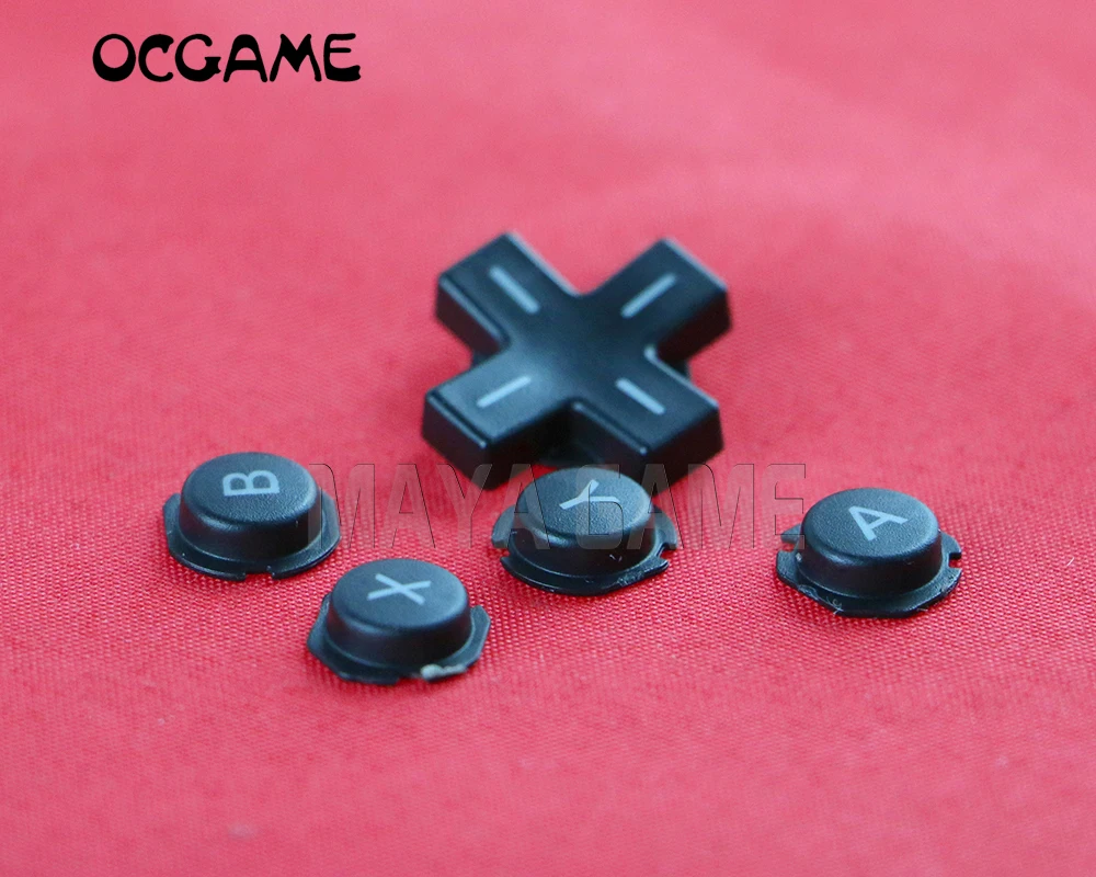 Комплект черных пластиковых кнопок переключения OCGAME для 3DS LL XL 3DSXL 3dsll A B X Y D pad