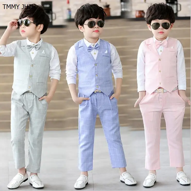 Костюм для детей, жилет, рубашка, галстук-бабочка и брюки, 4 шт./компл., одежда для мальчиков-подростков, официальные костюмы для мальчиков, 2018
Костюм для детей, жилет, рубашка, галстук-бабочка и брюки, 4 шт./компл., одежда для мальчиков-подростков, официальные костюмы для мальчиков, 2018