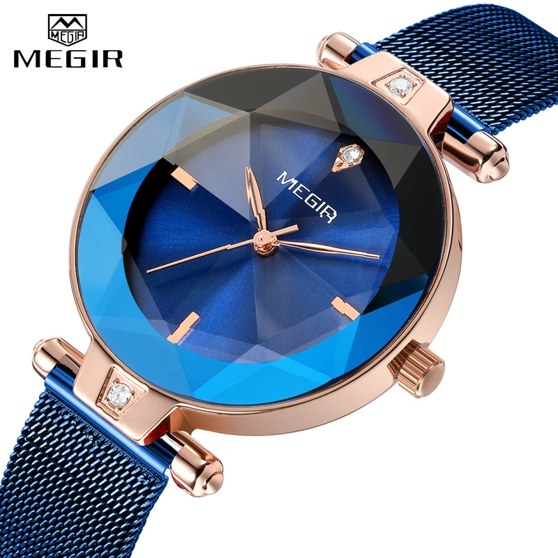 MEGIR Brand Luxury Women Watches Brass Case Mesh Bracelet Watch for Relogio Feminino Ladies Quartz Wrist Watch Blue Montre Femme
MEGIR Brand Luxury Women Watches Brass Case Mesh Bracelet Watch for Relogio Feminino Ladies Quartz Wrist Watch Blue Montre Femme