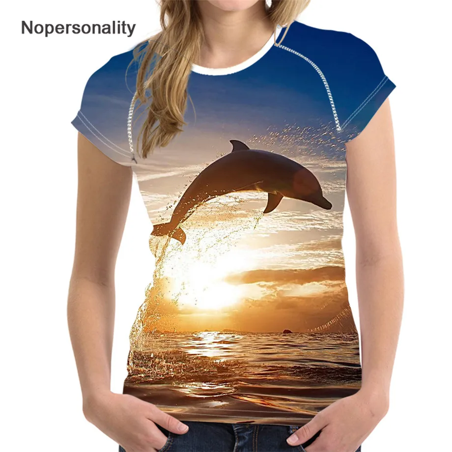 Nopersonality Funny Dolphin Printing Women T Shirt Cute Animal t shirt Ladies Fashion Fitness Short Sleeve Girls Top Clothes
Nopersonality Funny Dolphin Printing Women T Shirt Cute Animal t shirt Ladies Fashion Fitness Short Sleeve Girls Top Clothes