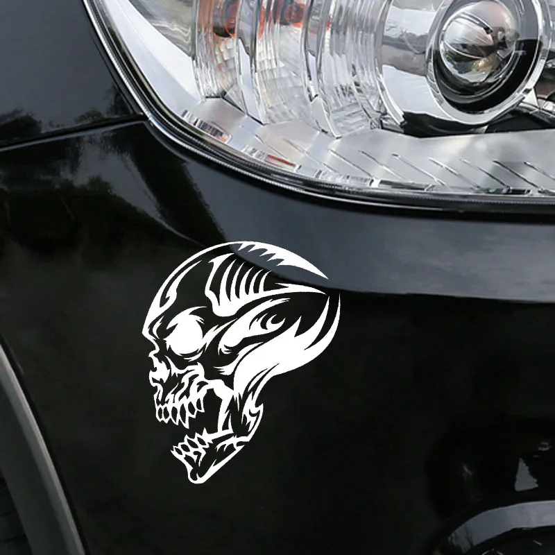 QYPF 13.9CM*16.5CM Interesting Lovely Cartoon Skull Unique Vinyl Graphic Car Sticker Black/Silver Decoration S9-2107
QYPF 13.9CM*16.5CM Interesting Lovely Cartoon Skull Unique Vinyl Graphic Car Sticker Black/Silver Decoration S9-2107