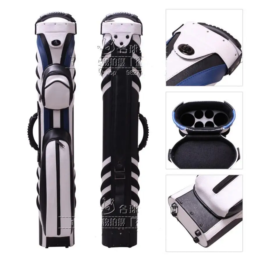 Cuppa High Quality 6 Holes Pool Cue Cases Leather PU Billiard Accessories White With Blue Black Color Professional China 2019
Cuppa High Quality 6 Holes Pool Cue Cases Leather PU Billiard Accessories White With Blue Black Color Professional China 2019