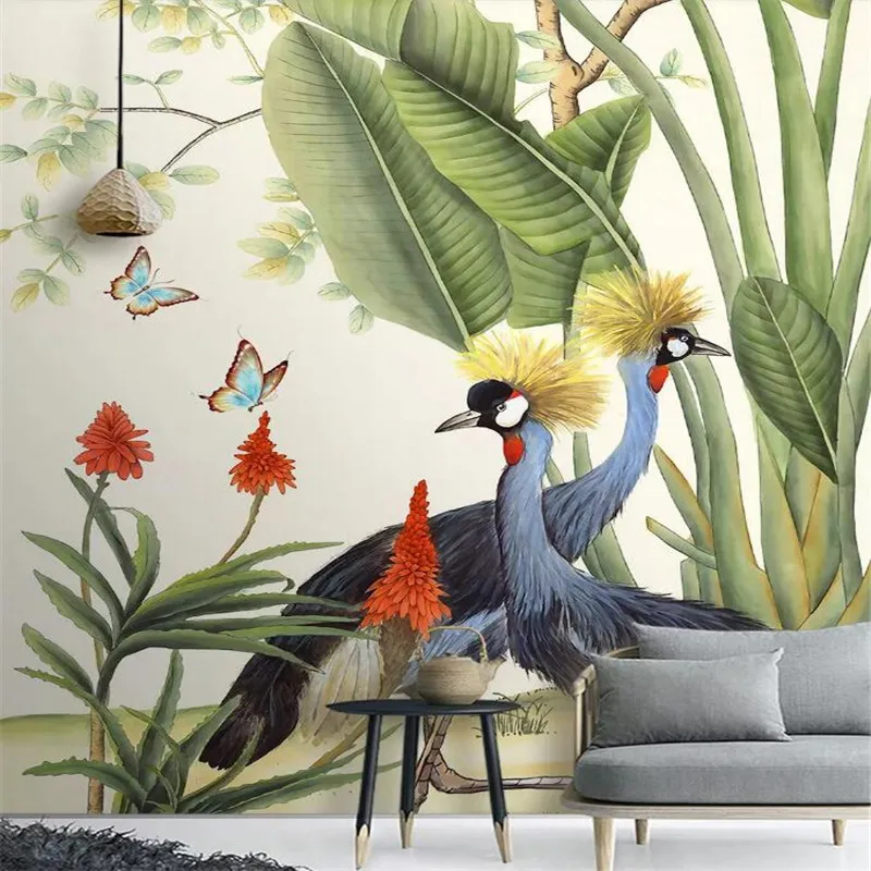 Hand-painted tropical plants background wall professional production murals wholesale wallpaper custom poster photo wall
Hand-painted tropical plants background wall professional production murals wholesale wallpaper custom poster photo wall