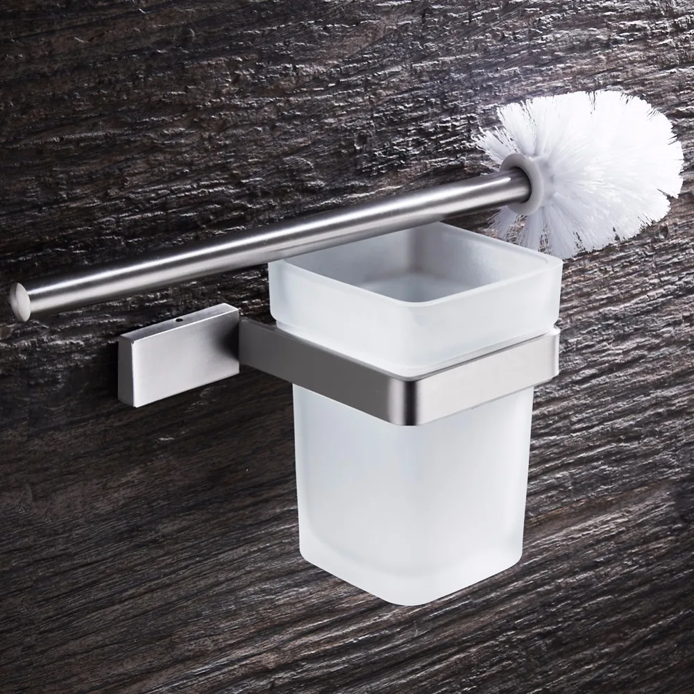 BAIANLE 1 Set Toilet Brush Holder Mounting Seat holder Stainless Steel Wall-mount Bathroom Hardware Accessories
BAIANLE 1 Set Toilet Brush Holder Mounting Seat holder Stainless Steel Wall-mount Bathroom Hardware Accessories