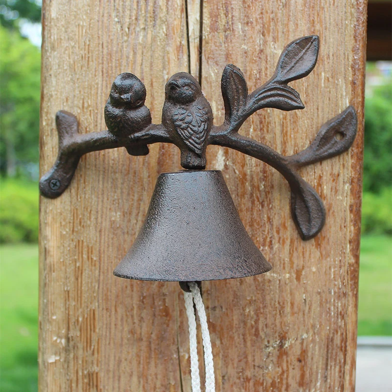 European Antique Rustic Couple Birds On Arc Shape Leaves Branch Heavy Cast Iron Hand Cranking Wall Mounted Welcome Door Bell
European Antique Rustic Couple Birds On Arc Shape Leaves Branch Heavy Cast Iron Hand Cranking Wall Mounted Welcome Door Bell
