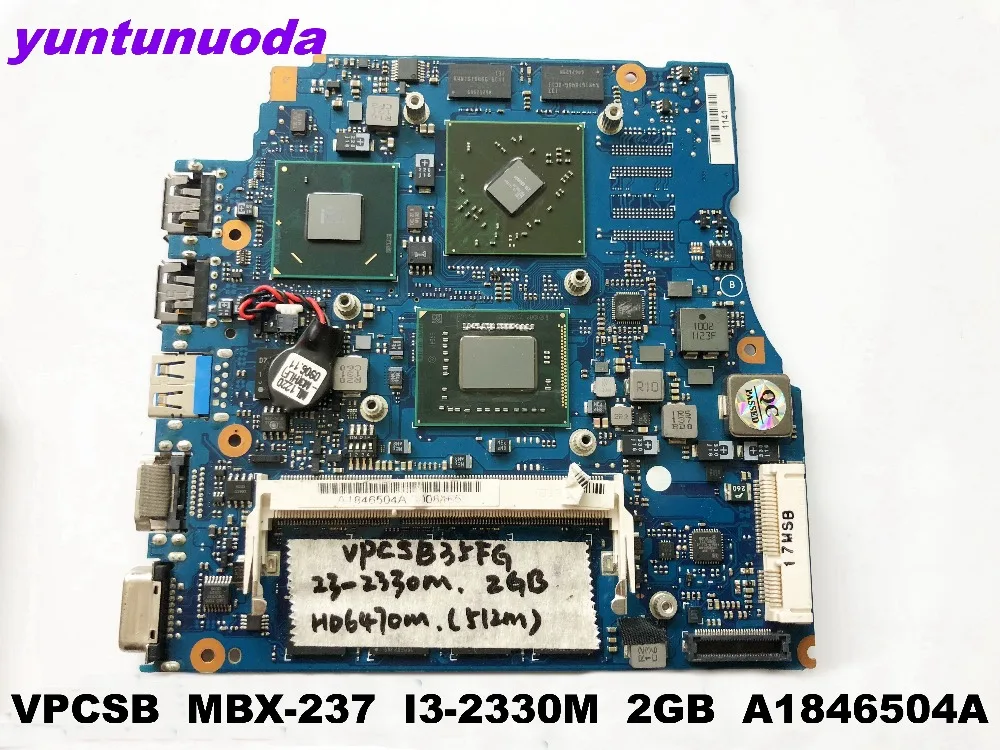 Original for SONY VPCSB laptop motherboard MBX-237 I3-2330M 2GB A1846504A tested good free shipping
Original for SONY VPCSB laptop motherboard MBX-237 I3-2330M 2GB A1846504A tested good free shipping