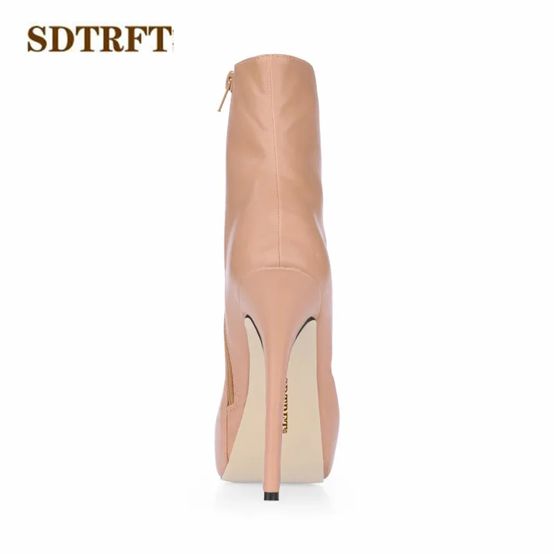 SDTRFT Spring Autumn Stiletto Fashion botas mujer 14cm thin heels Ankle boots Sexy Crossdress shoes Woman platforms party pumps
SDTRFT Spring Autumn Stiletto Fashion botas mujer 14cm thin heels Ankle boots Sexy Crossdress shoes Woman platforms party pumps