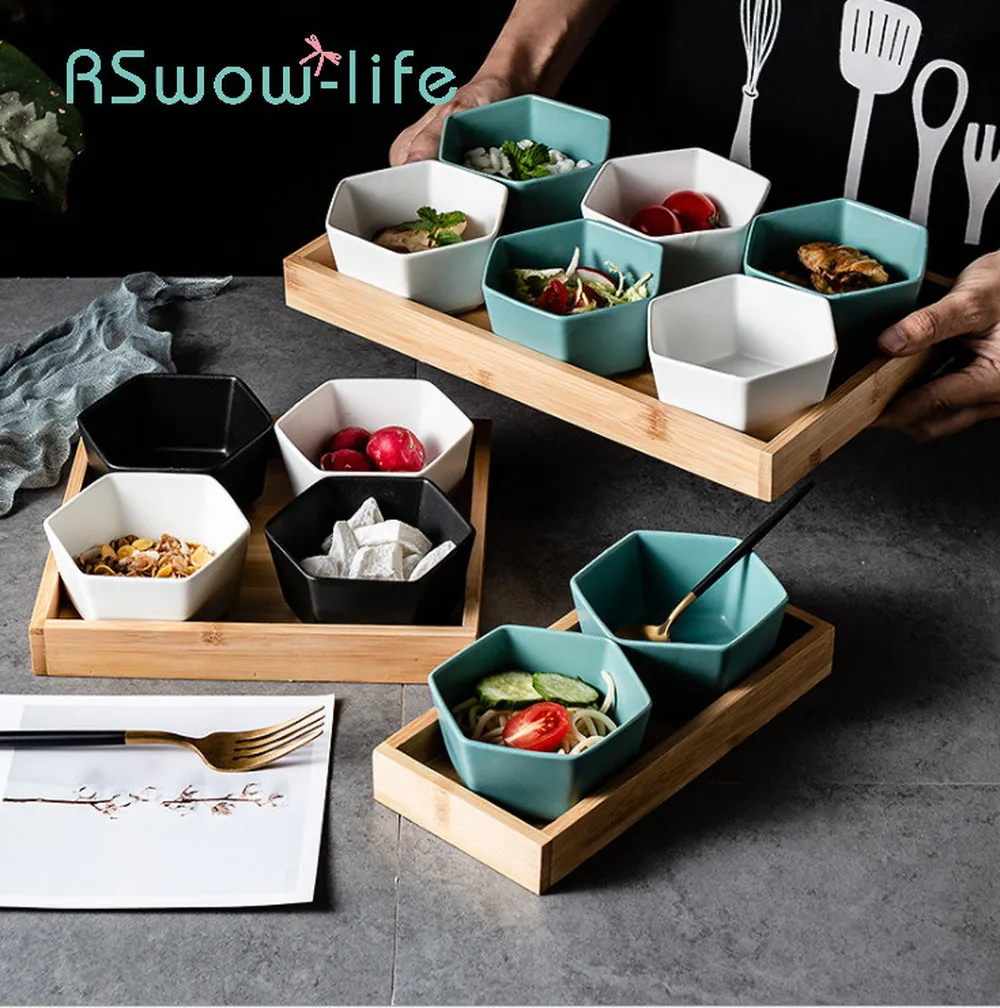 Kitchen Utensils Creative 2/4/6 Combination Grid Dish Nut Swing Tray Snack Tray Household Ceramic Bowl For Restaurant Supplies
Kitchen Utensils Creative 2/4/6 Combination Grid Dish Nut Swing Tray Snack Tray Household Ceramic Bowl For Restaurant Supplies