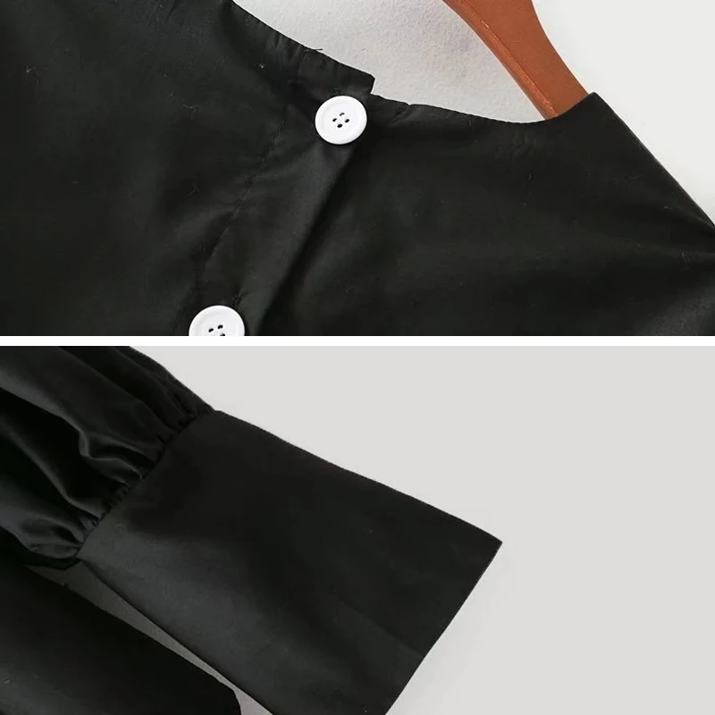 YNZZU Casual Black Women Blouse Shirt New Spring Chic Puff Sleeve Loose Cotton Back Buttons Lady Blouse Women Tops YT330
YNZZU Casual Black Women Blouse Shirt New Spring Chic Puff Sleeve Loose Cotton Back Buttons Lady Blouse Women Tops YT330
