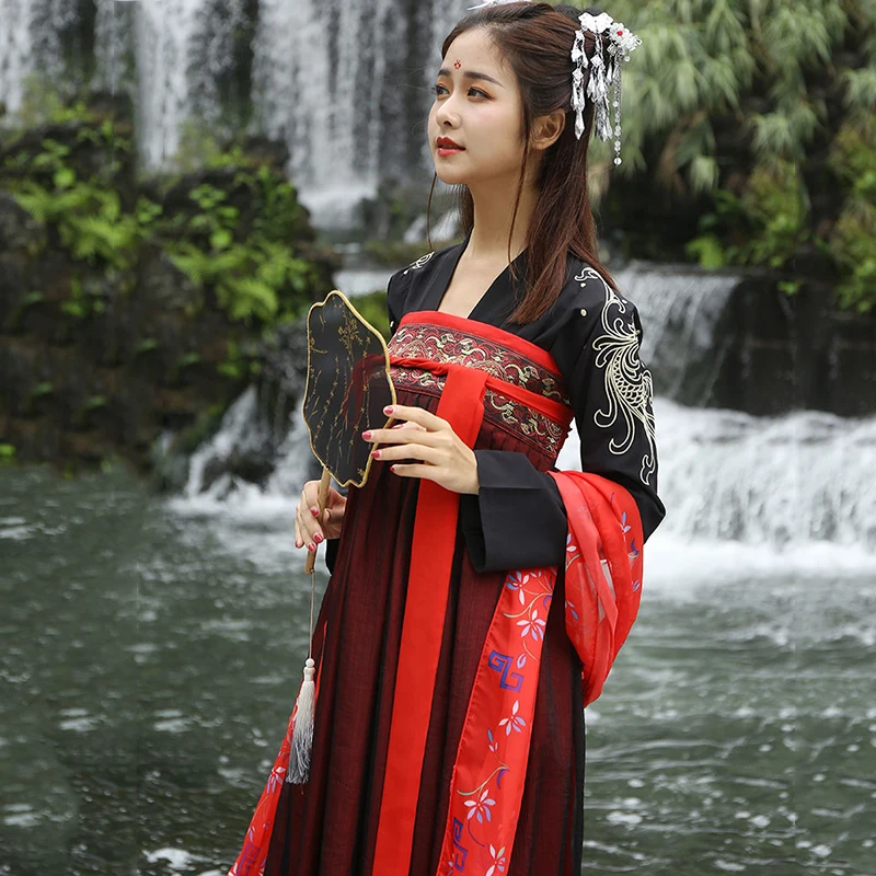 Chinese Hanfu For Women Ancient Folk Dance Costume Stage Festival Outfit Fairy Dress Lady Oriental Performance Clothes DF1018
Chinese Hanfu For Women Ancient Folk Dance Costume Stage Festival Outfit Fairy Dress Lady Oriental Performance Clothes DF1018