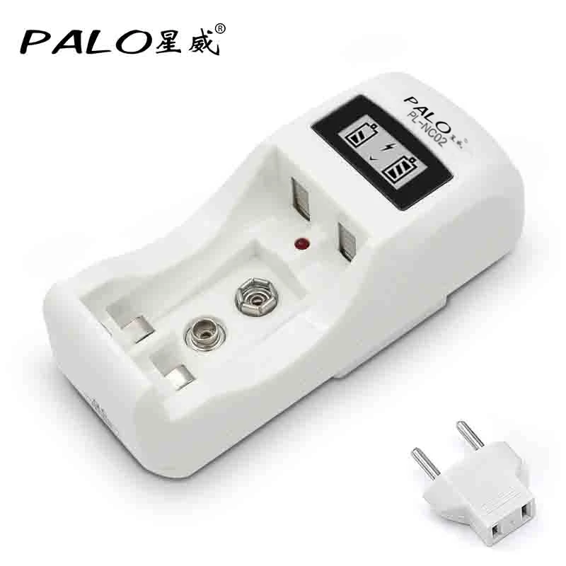 PALO rechargeable battery charger 2 slots nimh nicd battery charger for aa aaa 9v 6F22 battery with LCD display
PALO rechargeable battery charger 2 slots nimh nicd battery charger for aa aaa 9v 6F22 battery with LCD display