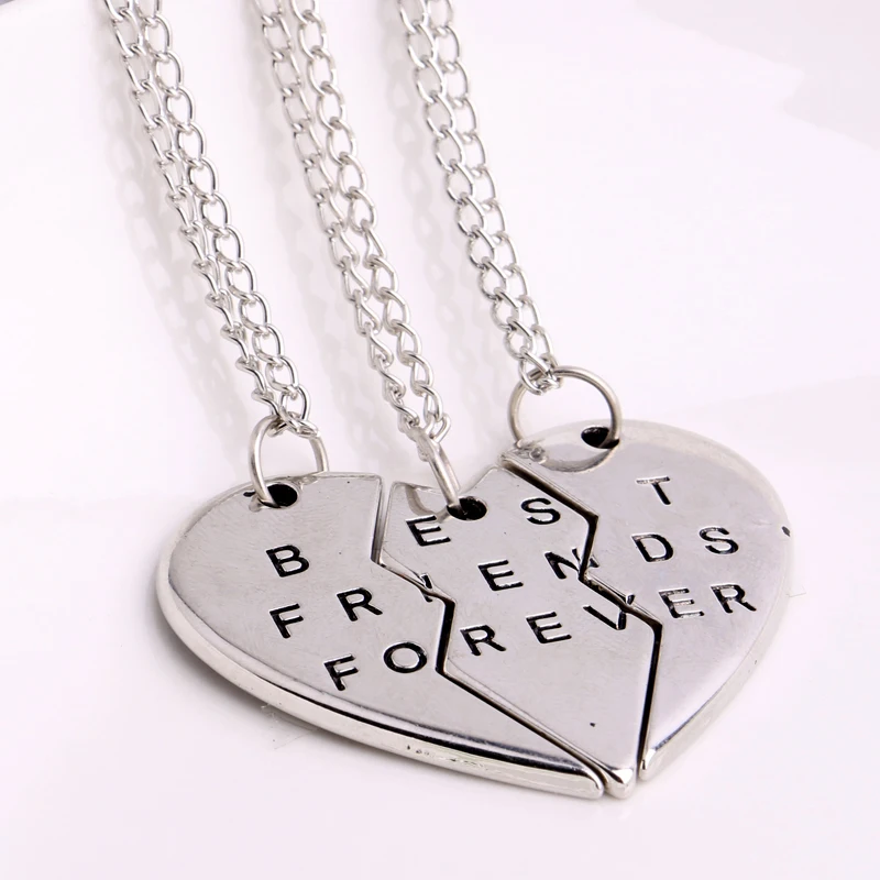 12 компл./лот Chic 3 шт./компл. ожерелье с подвеской с гравировкой «Best Friends Forever Broken Heart» ожерелье женское очаровательное ювелирное изделие дружбы...
12 компл./лот Chic 3 шт./компл. ожерелье с подвеской с гравировкой «Best Friends Forever Broken Heart» ожерелье женское очаровательное ювелирное изделие дружбы...