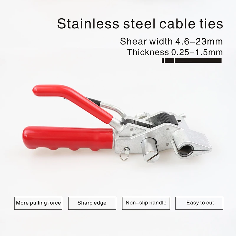 Width 4.6-23mm Thickness 0.25-1.5mm Stainless Steel Cable Tie Gun With Cutter Fasten Hand Tool Plier Bundle For Crop Tighten
Width 4.6-23mm Thickness 0.25-1.5mm Stainless Steel Cable Tie Gun With Cutter Fasten Hand Tool Plier Bundle For Crop Tighten