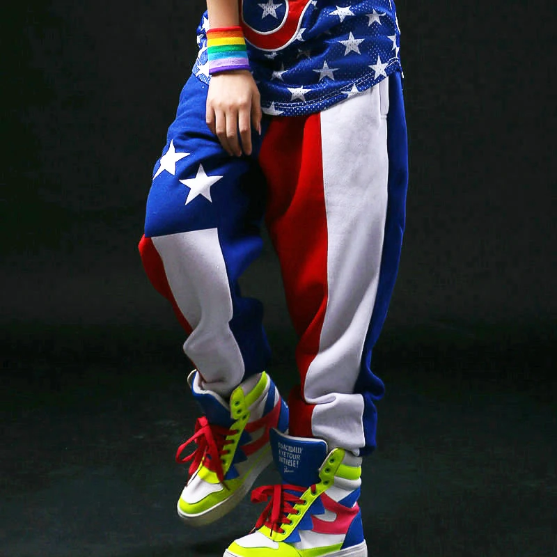 New Fashion Jazz Harem Mens Women Hip Hop Pants Dance Spring And Summer Loose Candy Colors Patchwork Stars Jazz Sweatpants
New Fashion Jazz Harem Mens Women Hip Hop Pants Dance Spring And Summer Loose Candy Colors Patchwork Stars Jazz Sweatpants