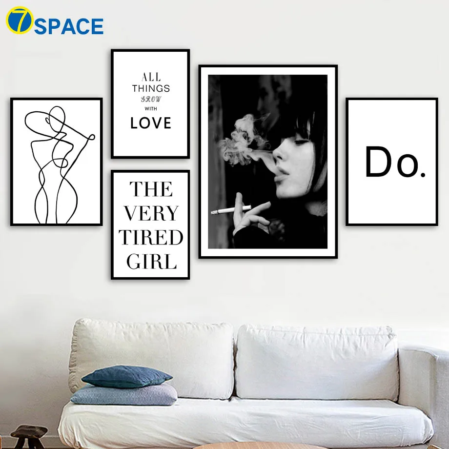 Geometric Curve Girl Quotes Wall Art Canvas Painting Nordic Posters And Prints Black White Paintings For Living Room Wall Decor
Geometric Curve Girl Quotes Wall Art Canvas Painting Nordic Posters And Prints Black White Paintings For Living Room Wall Decor