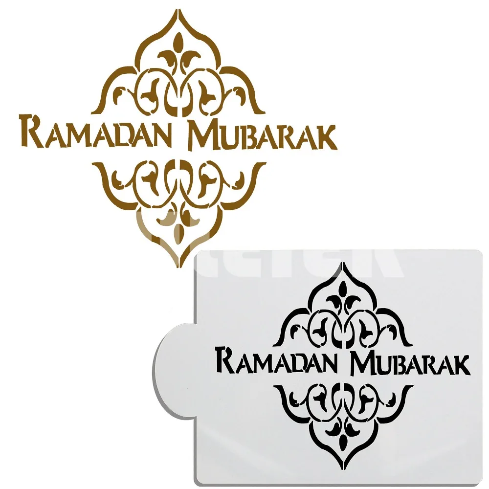 Ramadan Mubarak Pattern Cake Stencil Cooking Tools,Plastic Home Kitchen Pattern Printing Baking Pastry Cake Decoration Tools
Ramadan Mubarak Pattern Cake Stencil Cooking Tools,Plastic Home Kitchen Pattern Printing Baking Pastry Cake Decoration Tools