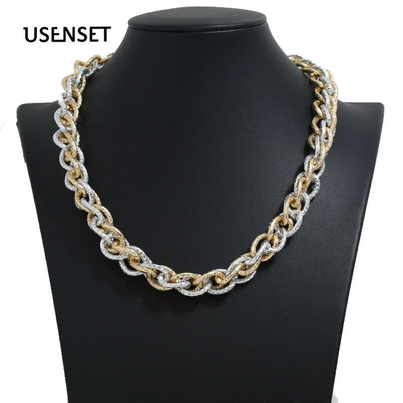 Thick Necklace Twisted Cross Link Chain Choker Hip Hop Jewelry Men&women New Style 2019
Thick Necklace Twisted Cross Link Chain Choker Hip Hop Jewelry Men&women New Style 2019