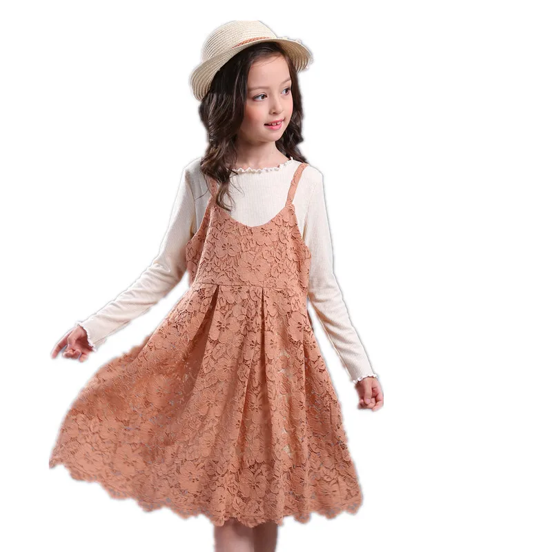 2017 new spring autumn Girls Kids Long Sleeve T-Shirt + Lace Sling Dress comfortable cute baby Clothes Children Clothing 20W
2017 new spring autumn Girls Kids Long Sleeve T-Shirt + Lace Sling Dress comfortable cute baby Clothes Children Clothing 20W