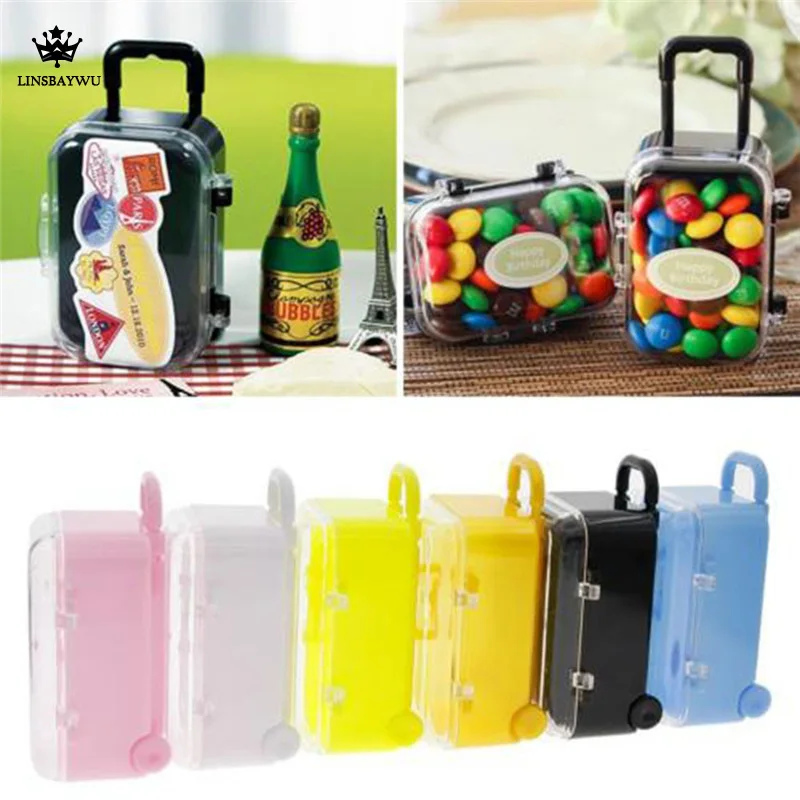 2020 New style Creative Mini Hand-held Rolling Pull Lever Travel Suitcase Wedding Candy Storage Box
2020 New style Creative Mini Hand-held Rolling Pull Lever Travel Suitcase Wedding Candy Storage Box