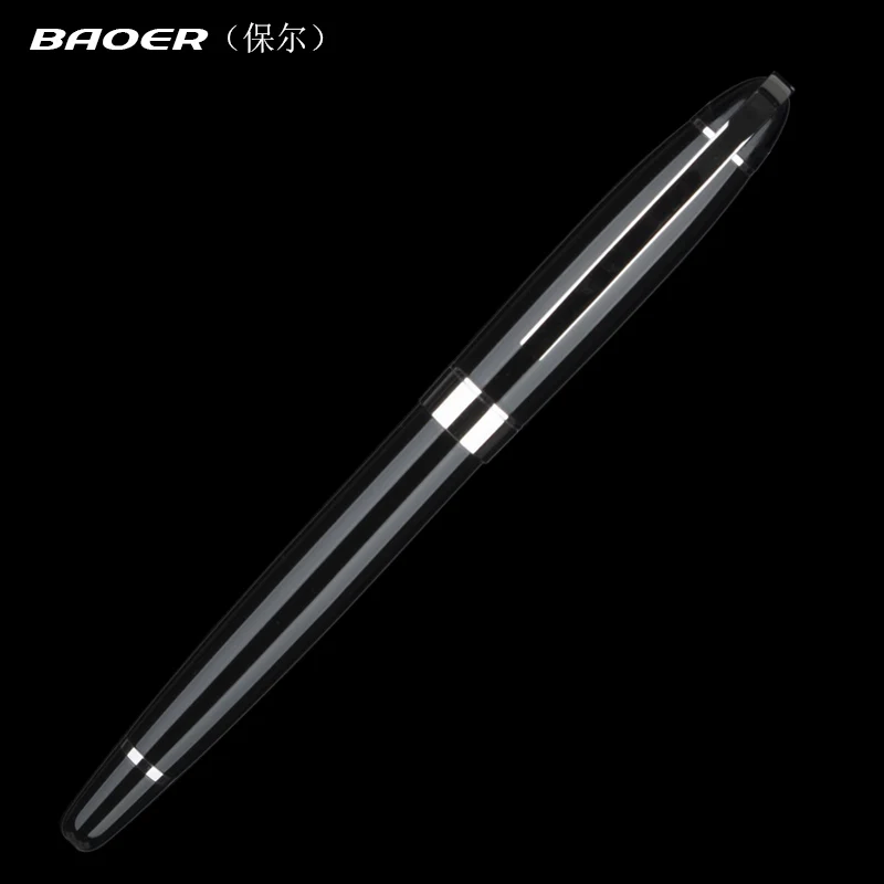New Arrival baoer 517 Roller ball Pens with 0.5 mm Nib Black and Silver Clip Ballpoint Pen Free Shipping Hot Sale
New Arrival baoer 517 Roller ball Pens with 0.5 mm Nib Black and Silver Clip Ballpoint Pen Free Shipping Hot Sale