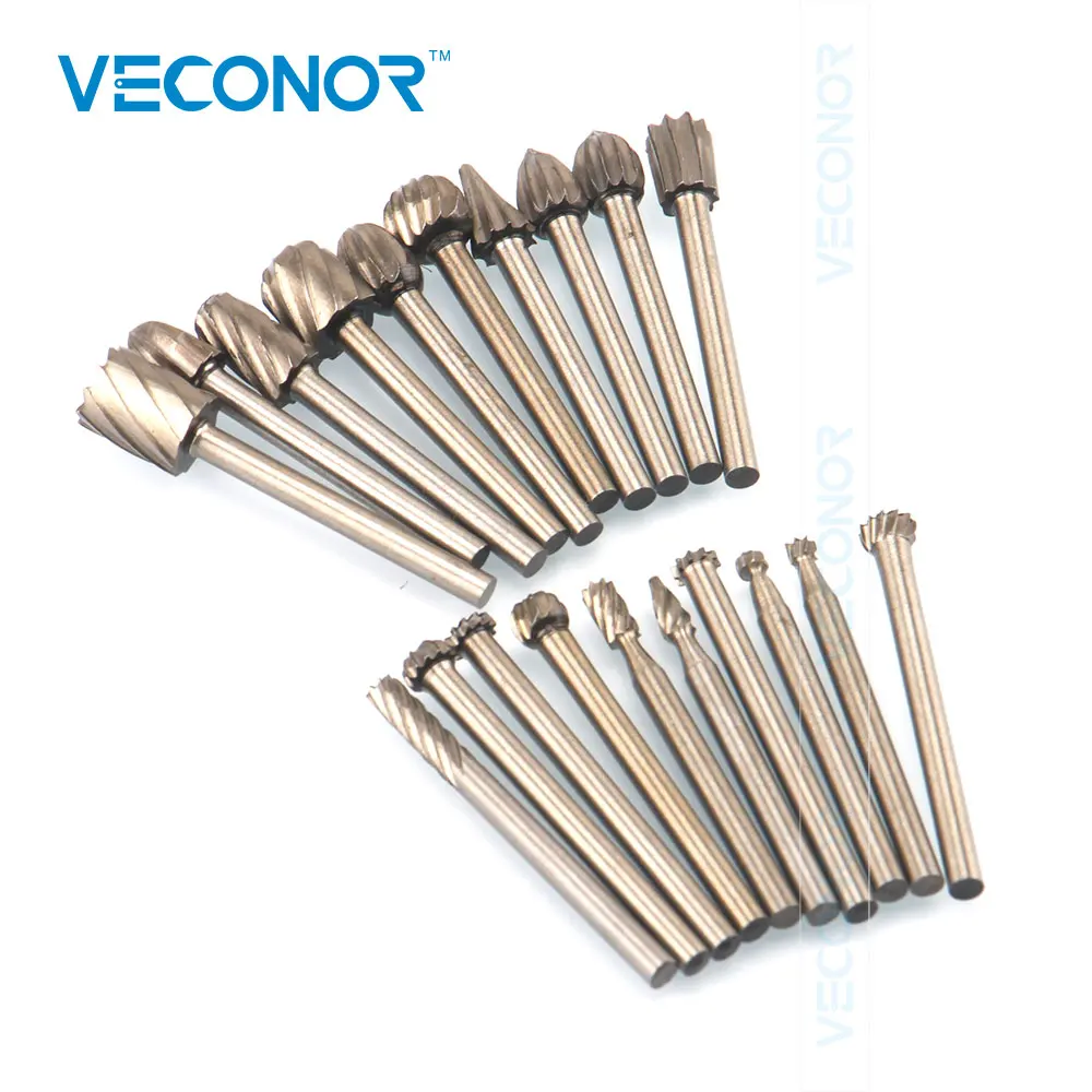 20PCS High Speed Steel Burr Woodworking Drill Bit Set Carving Rasps For 1/8 Inch Shank Burs
20PCS High Speed Steel Burr Woodworking Drill Bit Set Carving Rasps For 1/8 Inch Shank Burs