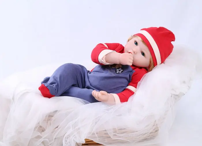 Круглая кукла loli Bebes Reborn 48 см мягкие силиконовые куклы Baby очаровательные