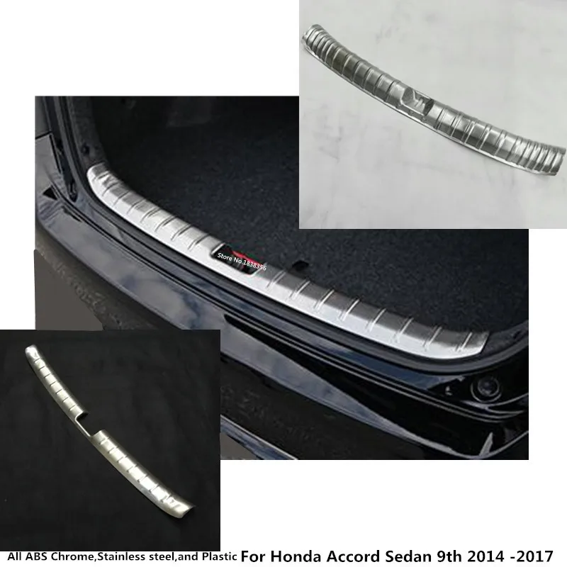 For Honda Accord Sedan 9th 2014 2015 2016 2017 Car Inner Inside Rear Bumper Trim Stainless Steel Scuff Sill Trunk Plate Pedal
For Honda Accord Sedan 9th 2014 2015 2016 2017 Car Inner Inside Rear Bumper Trim Stainless Steel Scuff Sill Trunk Plate Pedal
