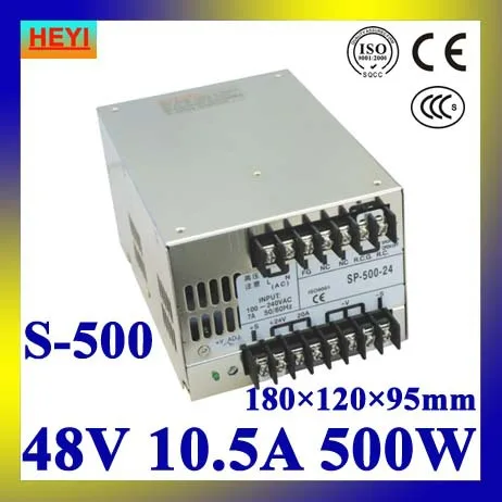 Светодиодный источник питания 48V 10.5A 100 ~ 120 V/200 ~ 240V AC вход Один выход импульсный источник питания 500W 48V трансформатор
Светодиодный источник питания 48V 10.5A 100 ~ 120 V/200 ~ 240V AC вход Один выход импульсный источник питания 500W 48V трансформатор