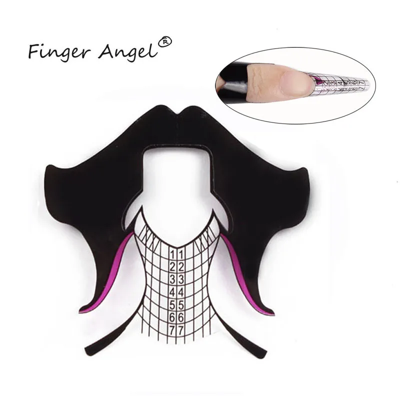 Finger Angel 50/100/500PCS New Design Plastic Black Hair Shape Nail Forms Nail Art Extension Tips Tool Manicure Gel UV XK001
Finger Angel 50/100/500PCS New Design Plastic Black Hair Shape Nail Forms Nail Art Extension Tips Tool Manicure Gel UV XK001