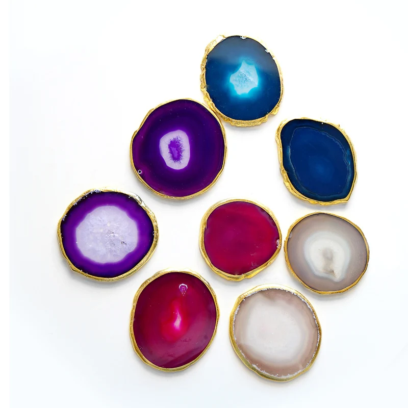 Beautiful Natural Agate Coasters Japan Style Golden Rim Pot/Bowl Holders Heat Resistant Mats Placemats Tea Accessories
Beautiful Natural Agate Coasters Japan Style Golden Rim Pot/Bowl Holders Heat Resistant Mats Placemats Tea Accessories